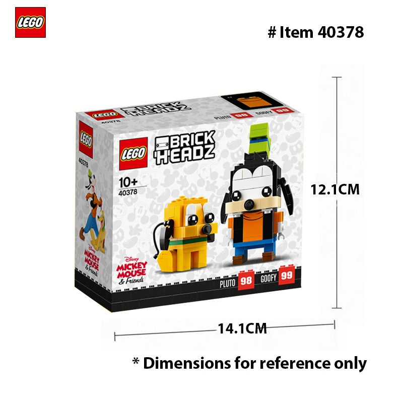 LEGO 40378 Goofy & Pluto, Colecionadores de LEGO® BrickHeadz vão adorar o Pateta e o Pluto, com 2 personagens clássicos da Disney 214 PEÇAS