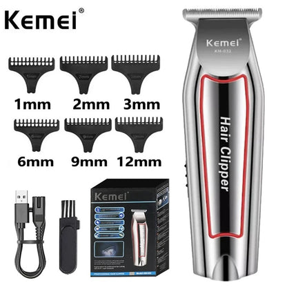 Kemei Hair Clipper for Men Cordless Beard Trimmer Hair Trimmers Set Shaver Hair Cutting Machine Clippers for Barber KM-032
