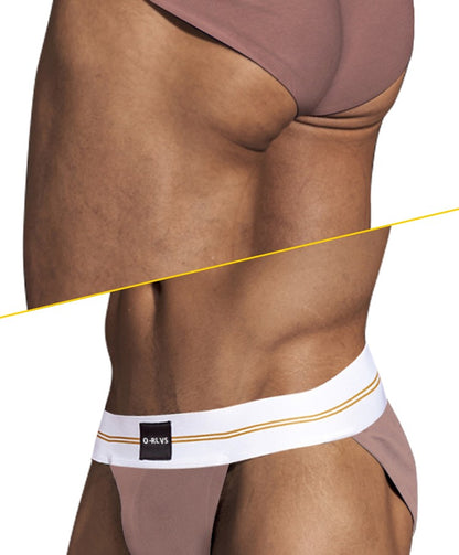 ORLVS Briefs Male Seamless Hip Design Mens Underwaer Super Large Wide 5cm Elastic Band Independent Codpiece Boy Short Pants