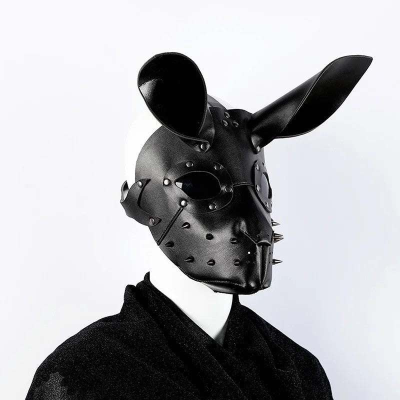 Bunny Mask Halloween Masque Three-dimensional Steampunk Bunny Carnival Leather Mask PU Rabbit Cosplay Masks 3D Rabbit Masque