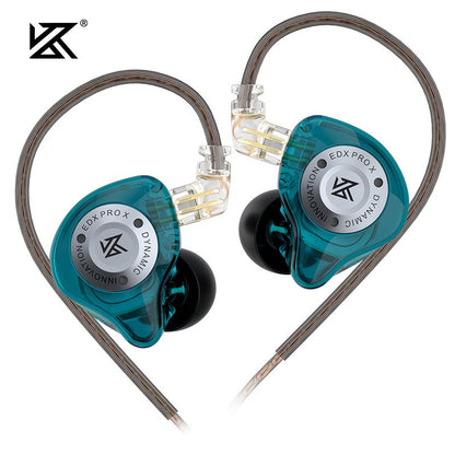 KZ EDX PRO X Metal Earphones Dynamic HiFi Deep Bass Sound Earbud Sport Music Noise Cancelling Headset