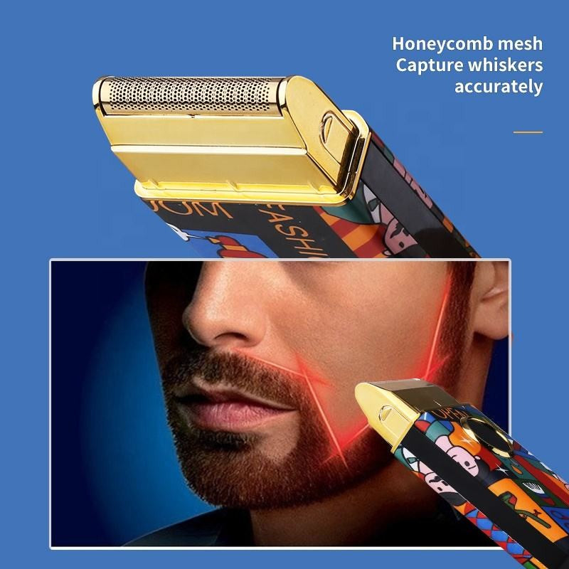 Kemei Single Blade Electric Shaver For Men Beard Stubble Wet Dry Electric Razor Washable Facial Shaving Machine Rechargeable Usb