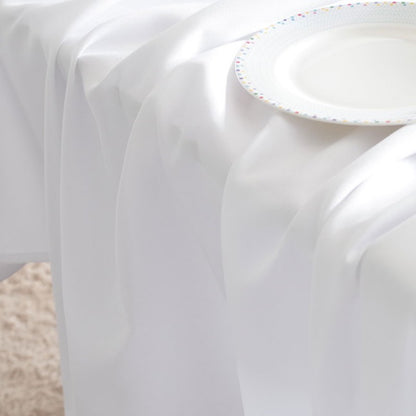 white tablecloth home dinner party oversized table cover wedding banquet outdoor party cover hotel decoration tablecloths