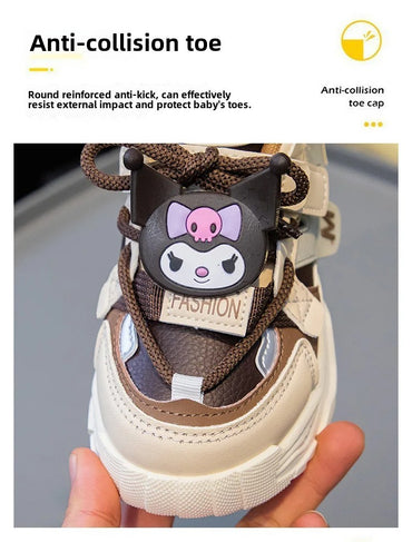 Girl Kuromi Sports Shoes Breathable Running Shoes Tennis Shoes New Sanrio Hello Kitty Kawaii Child Cartoon Casual Shoes Cute