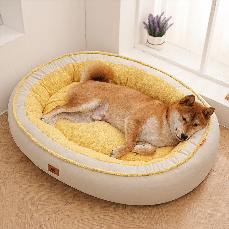 Cama para Cães Pequenos e Médios - Camas Laváveis para Cães Peludas, Camas de Inverno para Animais de Estimação com Zíper Removível