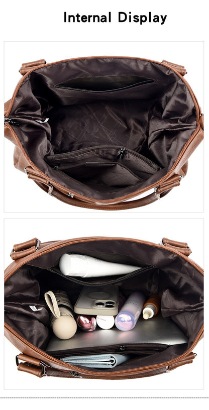 Genuine Brand Soft Leather Shoulder Crossbody Bags for Women Hot Luxury Handbag Women Bags Designer Casual Tote Messenger Bag