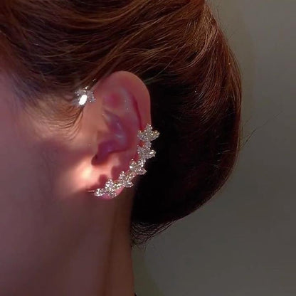 Brincos de Folhas Douradas com Cristal Verde para Mulheres Acessórios Diários de Individualidade Presentes de Joias para o Dia dos Namorados Aniversário
