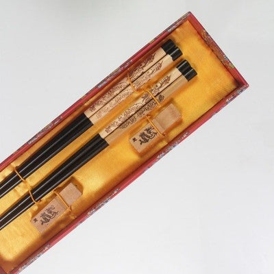 Hashis de madeira 2 pares com descanso características chinesas China Affairs apresenta melhor presente pauzinhos lembrança