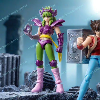 Blokees Saint Seiya Galaxy Ver 3 Ver 2 Bonecos de Ação Camus Hoyoga Dohko Milo Shiryu Atena KIKI Presente para Fãs de Anime