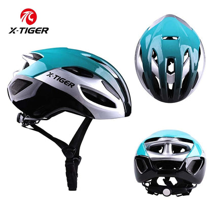 X-TIGER Bicycle Helmet Man Women Breathable Ultra-light One-piece Molding Helmets Shockproof Adjustable MTB Road Cycling Helmets