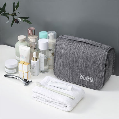 Portable Toiletry Washbag with Hanging Hook Waterproof Women Bathroom Cosmetic Storage Bag Large Capacity Travel Men Makeup Case
