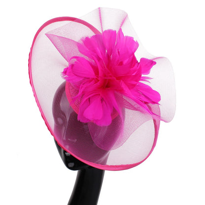 Purple Fascinators Hat For Women Weddings Amazing Headwear With Bow For Party Kenducky Royal Asscot Pillbox Cap Hair Clip Bride