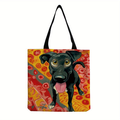 Cartoon Shoulder Bag Women Fashion Animal Dog Shopping Bag Teen Casual Bagel Dog Tote Bag Men Beagles Handbag