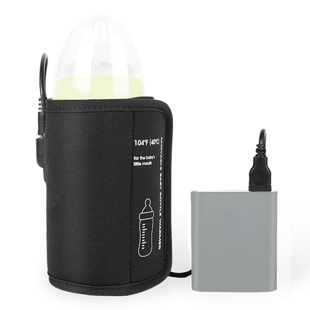 Portable USB Bottle Warmer Travel Milk Heat Keeper Car Baby Bottle Warmer Bottle Heating Bag for Breastmilk and Formula with USB