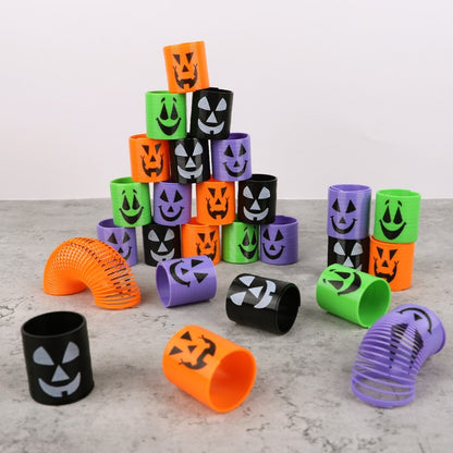 12/36pcs Halloween Coil Springs Toys Kids Halloween Party Favors Trick or Treat Gifts Boy Girl Birthday Goodie Bag Bucket Filler