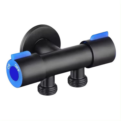 Válvula Angular de Aço Inoxidável Água Fria Simples 1 Entrada 2 Saídas para Banheiro, Vaso Sanitário, Máquina de Lavar, Torneira de Água com Saída Dupla