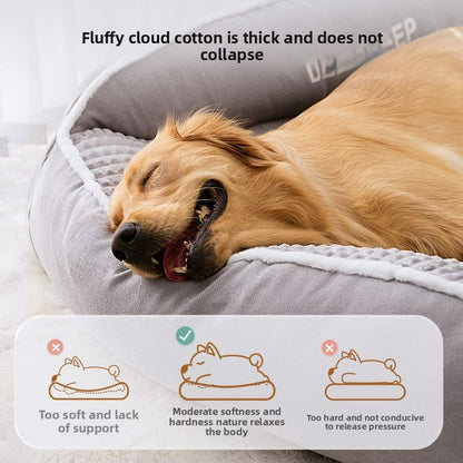 Nova Cama para Gatos Cama para Cães Canil Antiderrapante Inverno Quente Canil Pequeno para Cães Dormir Removível Lavável Almofada Macia para Filhotes Suprimentos para Gatos