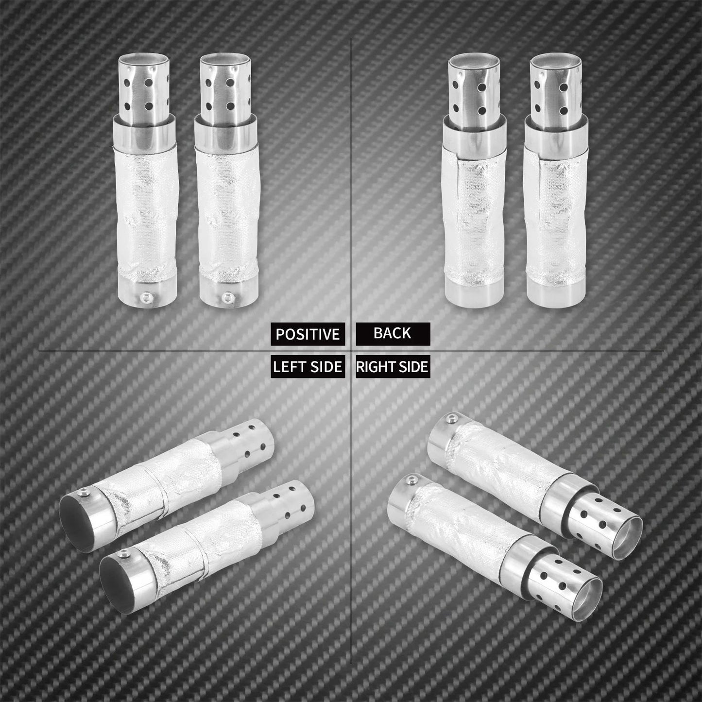 Motorcycle Exhaust Pipe Muffler 38-48mm Quiet Baffle Universal For Harley Sportster XL 1200 883 Touring FLHR FLH Dyna Softail FL