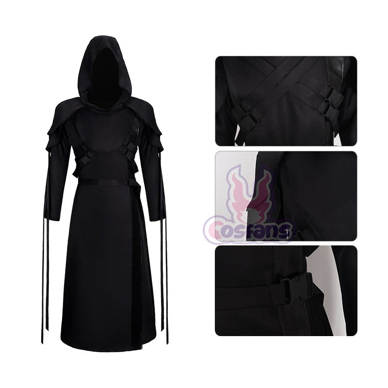 The Ghost Face Cosplay Costume Game Dead Daylight Role Play Uniform Halloween Carnival Party Outfit Men Women Medieval Costume