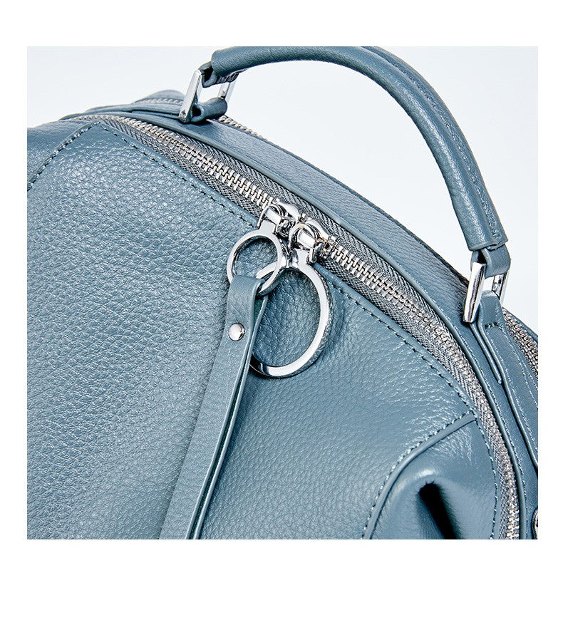 Zency Women's Handbag Genuine Leather Cowhide Cross Body Bags Ladies Shoulder Top Handle Satchel Trendy 2025 Pillow Bags Shopper