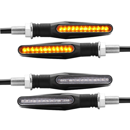 1/2/4pcs LED Motorbike Lampe LED Turn Signal Light Super Bright Amber Flasher Light Universal Motorcycle Turn Signal Indicator