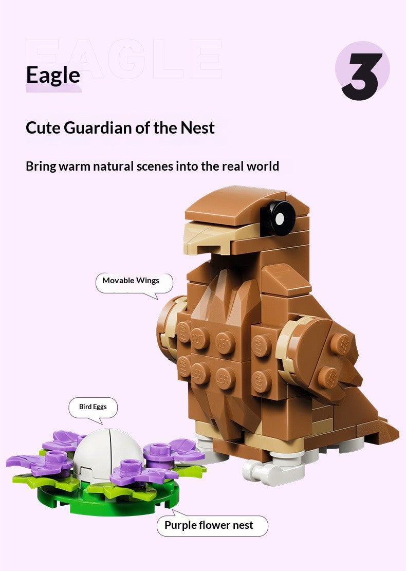 Série Lego Bloco Criativo Multifuncional 31376 Hamster Fofo Quebra-Cabeça de Blocos de Montar para Meninos e Meninas Presente de Brinquedo