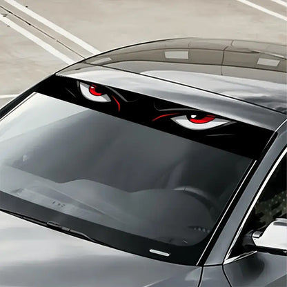 One-piece eye-catching car windshield eye sticker, waterproof and scratch-resistant, suitable for all models