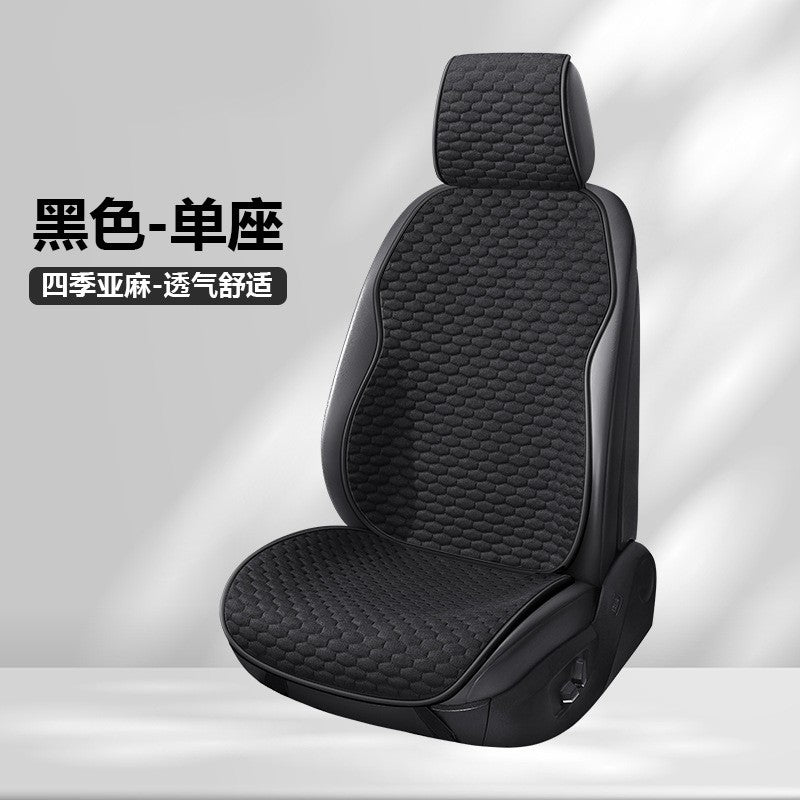 Universal Car Seat Cover Four Season Auto Flax Breathable Seat Covers for Car Seats Cover Protection Cars Accessories