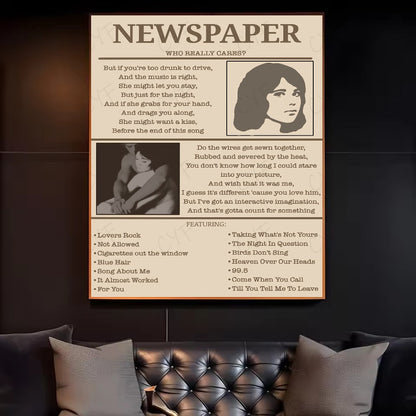 Tv Girl French Exit Lovers Rock Poster HD art canvas painting home living room bedroom bar aesthetic decoration