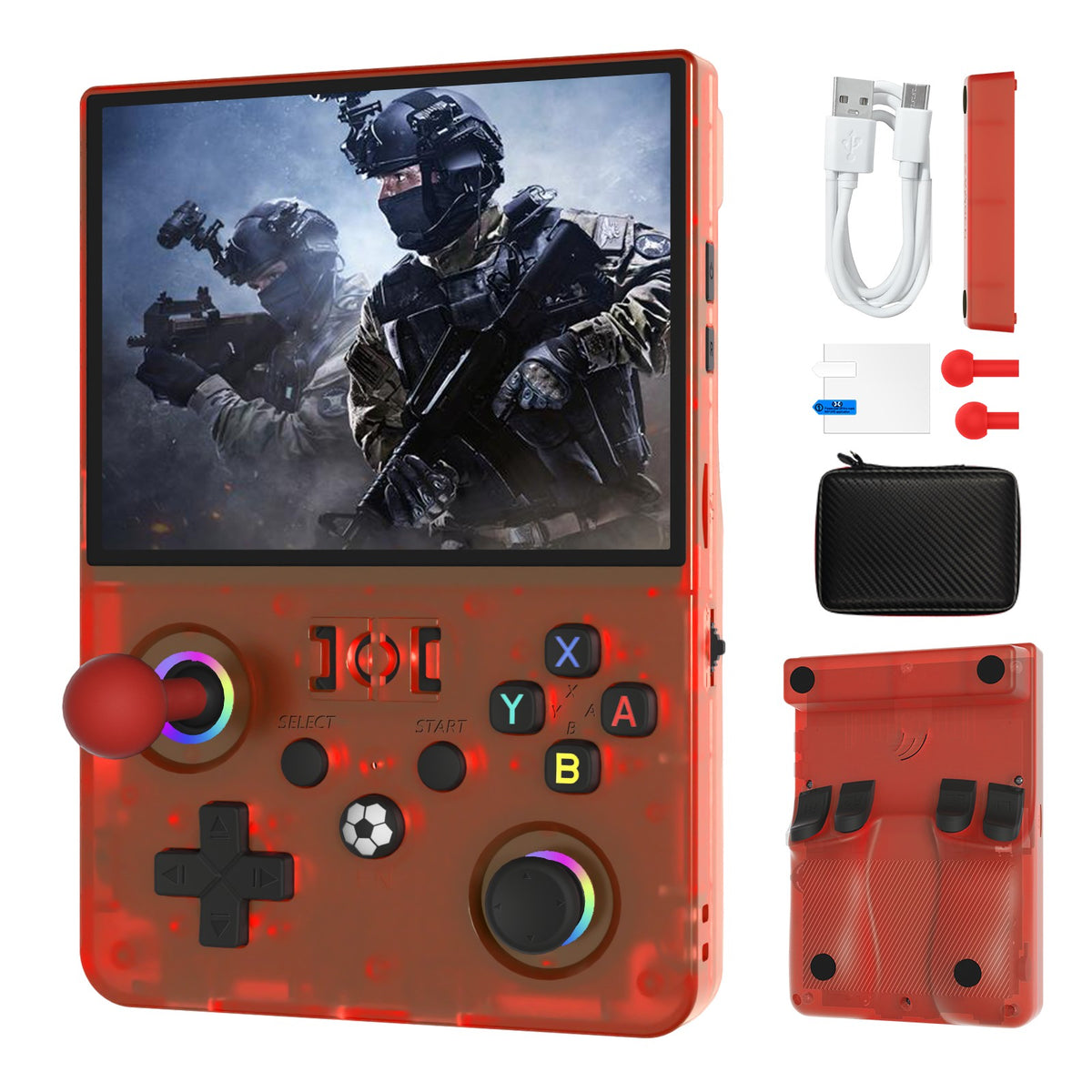 MAX? 2026 Newest  4.5 Inch Retro Handheld Game Console 1024x768 IPS HD Screen Portable Open Source Linux System with 2*Joys