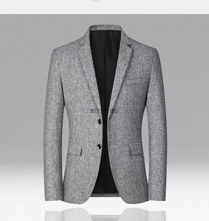Men's Blazer Casual Suit Spring Thin Middle-aged Top Jacket Blazers for Men Men Suit