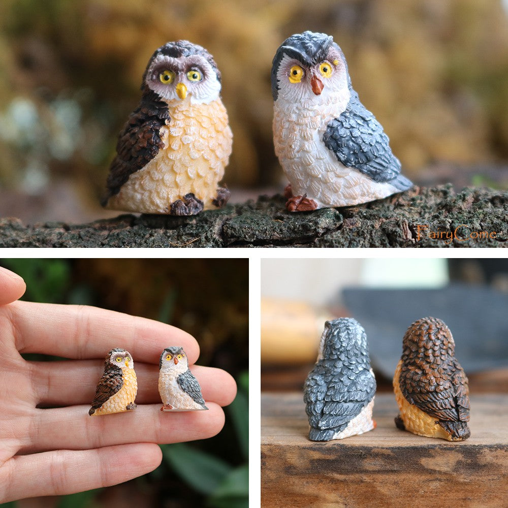 Miniature Fairy Garden Squirrels Set Miniature Forest Animal Figures Figurines Kit Mini Garden Supplies Bonsai Decorations