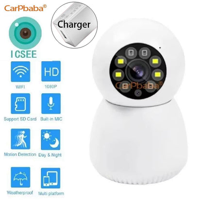 CARPBABA WIFI IP Camera 2MP YOOSEE ICSEE V380Pro YIIOT Surveillance Color Night Vision Security Protection Wireless Smart Home