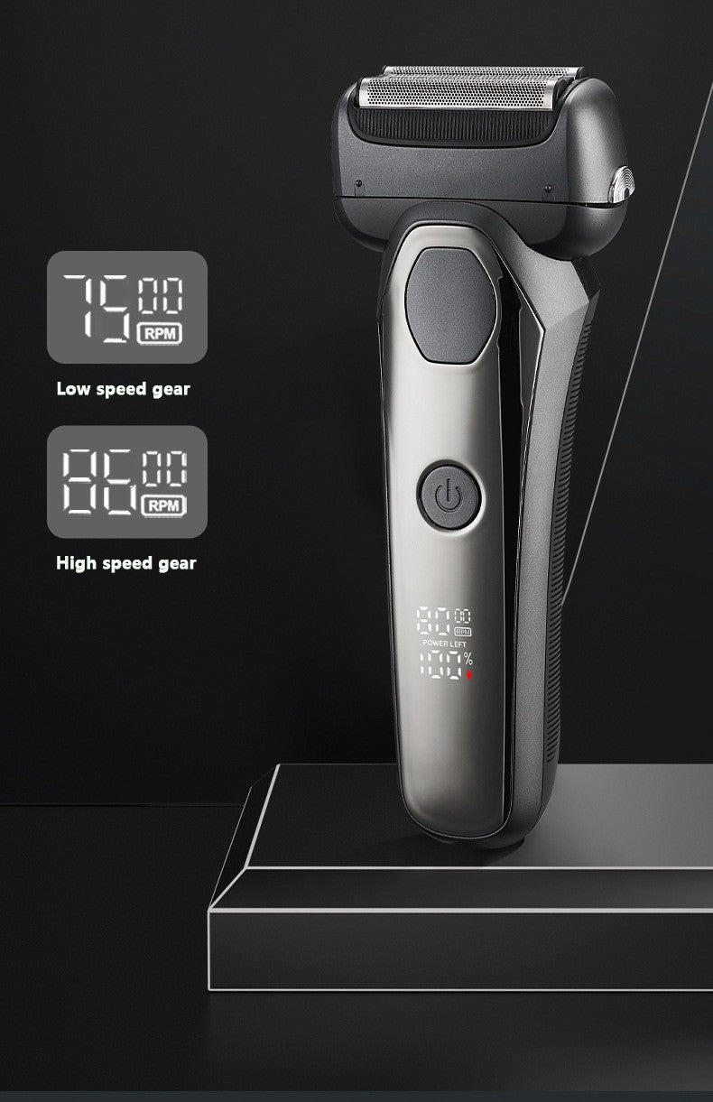MOTAWISH Electric Shaver Reciprocating High and Low Two-speed Adjustable Shaver Full Body Washable Type-c Rechargeable Shaver