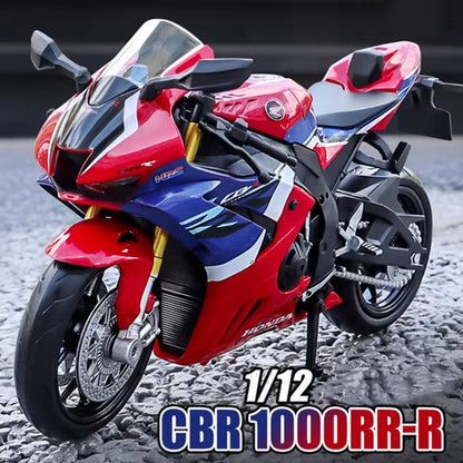 Escala 1:12 BMW S1000RR Honda CBR1000RR Liga Fundido Miniatura Motocicleta Carro Modelo Brinquedos Rodas Direcionáveis Veículos para Meninos Presentes
