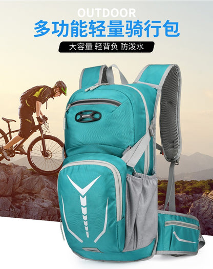 Outdoor mountaineering and cycling travel backpack, multifunctional waterproof nylon bag, suitable for men and women