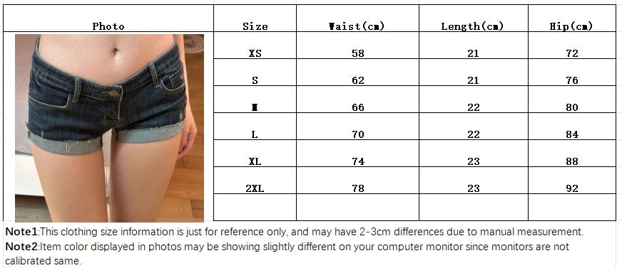 Summer New Women Korean Denim Shorts Pants Lady Low Waist Elastic Slim Fit Hot Pants Female Sexy Deep Blue Hip Wrapping Jeans