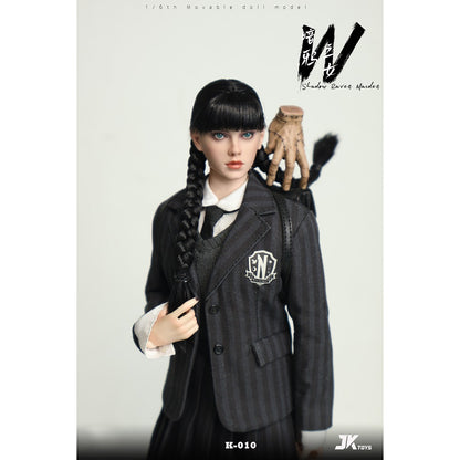 Boneco de Ação HIPLAY JKTOYS Shadow Raven Maiden Wednesday K-010 1/6