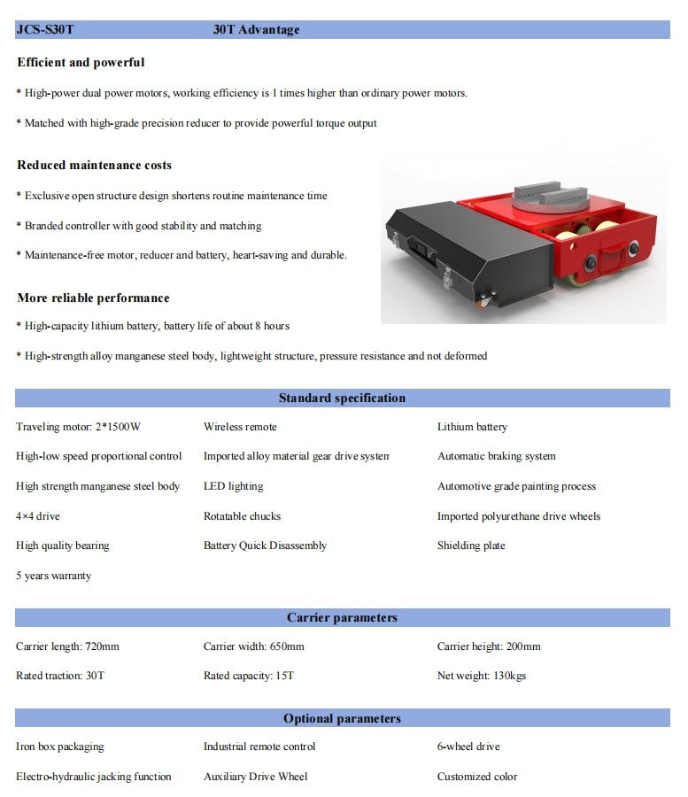 Patinete Elétrico Máquina de 10-50t Dolly de Transporte de Cargas Pesadas com Controle Remoto Sem Fio Movimentação de Cargas Pesadas Elétricas Tanque de Transporte com Patins Elétricos