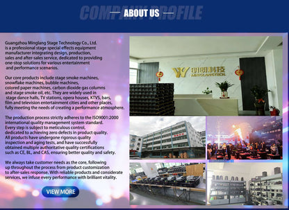 Hot-selling MINGLANG 1500W Multicolor Smoke Machine 6 LEDs Remote/Manual Control 110V-220V 1-Year Warranty 10-15m