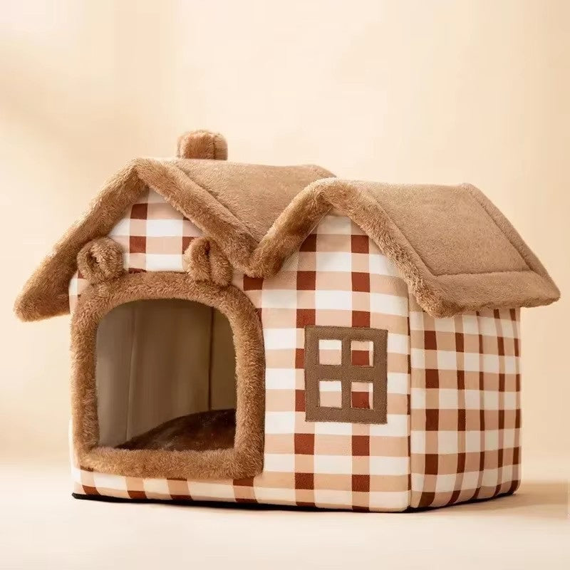 Casa de Cachorro Dobrável, Casinha, Cama, Tapete Para Cães Pequenos e Médios, Gatos, Quente de Inverno, Cama de Gato, Ninho, Produtos Para Animais de Estimação, Cesta, Caverna de Filhotes, Sofá Para Pets