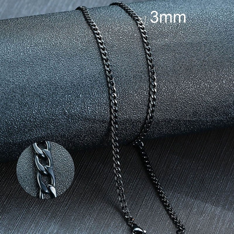 Vnox Colar Masculino Cubano Elo Corrente Aço Inoxidável Preto Cor de Ouro Gargantilha Masculina Colar Joias Presentes para Ele