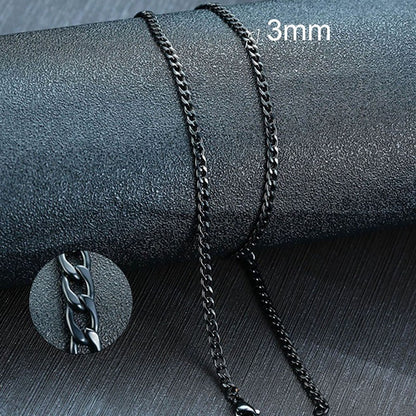 Vnox Colar Masculino Cubano Elo Corrente Aço Inoxidável Preto Cor de Ouro Gargantilha Masculina Colar Joias Presentes para Ele