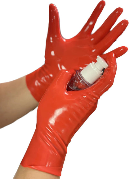 men Latex Gloves rubber socks  rubber Black Short  Gloves   Unisex Seamless chlorine  One-time molding  wear