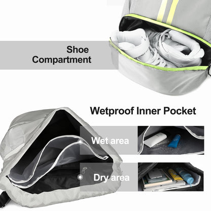 Basketball bag swimming bag Drawstring Backpack fitness Gym Bag with Shoes Compartment Sports Dry Wet Separation Storage Bag