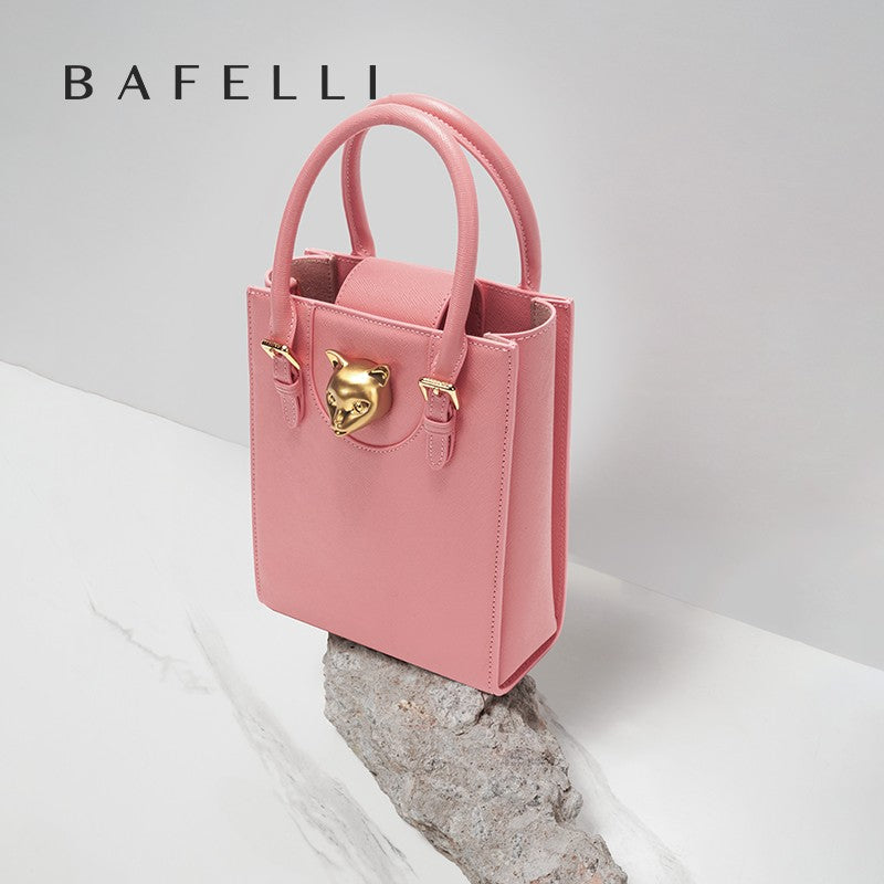 BAFELLI 2025 NEW WOMEN'S HANDBAG CAT LUXURY BRAND DESIGNER ORIGINAL STYLE TRENDING SHOULDER CASUAL BAGS MINI TOTE CROSSBODY