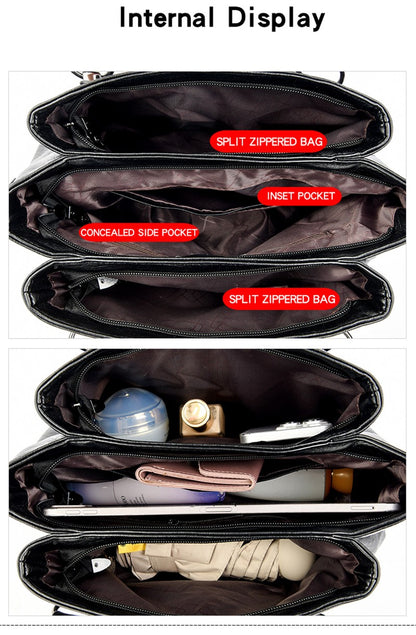 High Quality Cow Leather Ladies Handbags Fashion Luxury Female Messenger Tote Bags Women Genuine Leather Shoulder Crossbody Sac