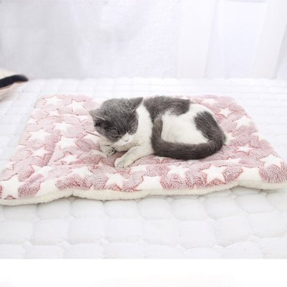Tapete para animais de estimação de flanela macia cama de cachorro inverno engrossar cobertor quente para cães e gatos filhote de cachorro dormir capa toalha almofada para cães pequenos médios grandes