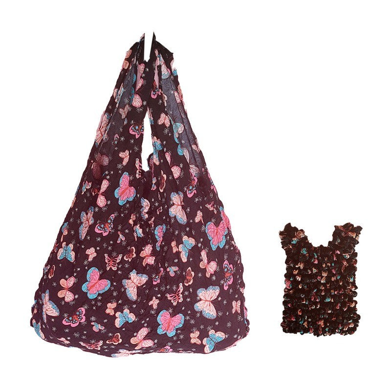 Fold Pleated Storage Bag Magic Expansion Bubble Elastic Paddy Bag Mini Bag Large Capacity Shopping Bag Flexible Stretch Bags