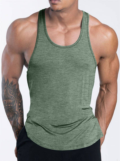 Quick Dry Bodybuilding Tank Top Men Gym Fitness Sport Sleeveless Shirt Male Casual Skinny Stringer Singlet Vest Workout Clothing
